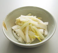 雪菜（伝統野菜）のふすべ漬け